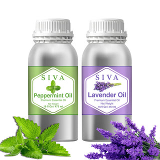 SIVA Lavender and Peppermint Essential Oil - Combo Set Essential Oils