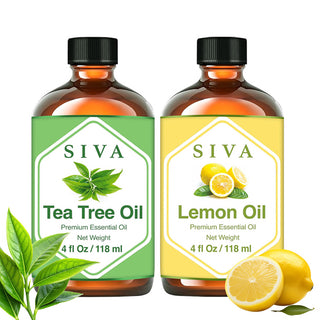 SIVA Tea Tree and Lemon Essential Oil - Combo Set Essential Oils