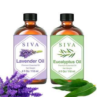 SIVA Lavender and Eucalyptus Essential Oil - Combo Set Essential Oils