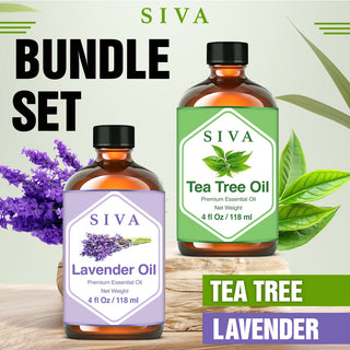 SIVA Lavender and Tea Tree Essential Oil - Combo Set Essential Oils