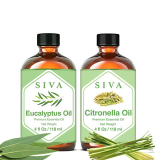 SIVA Eucalyptus and Citronella Essential Oil - Combo Set Essential Oils