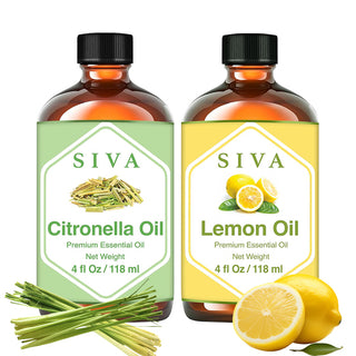 SIVA Citronella and Lemon Essential Oil - Combo Set Essential Oils