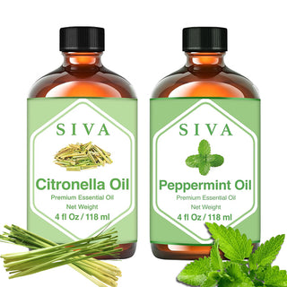 SIVA Citronella and Peppermint Essential Oil - Combo Set Essential Oils