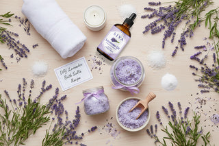 Homemade Bath Salts with Lavender Oil | 4 Simple DIY Recipes