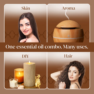 Siva Clove Bud, Peppermint and Lavender Essential Oil 4oz Bundle Super Saver Combo