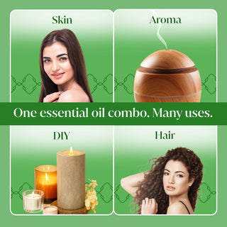 Siva Citronella, Lemongrass and Clove Bud Essential Oil 4oz Bundle Super Saver Combo