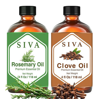 SIVA Rosemary and Clove Bud Essential Oil - Combo Set Essential Oils