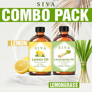 SIVA Lemongrass and Lemon Essential Oil - Combo Set Essential Oils