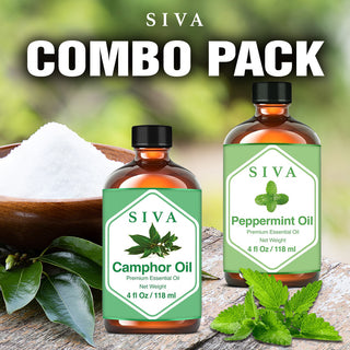 SIVA Camphor and Peppermint Essential Oil - Combo Set Essential Oils
