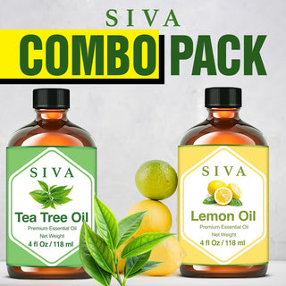 SIVA Tea Tree and Lemon Essential Oil - Combo Set Essential Oils