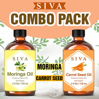 SIVA Moringa and Carrot Seed Carrier Oil - Combo Set Carrier Oils