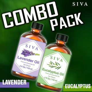 SIVA Lavender and Eucalyptus Essential Oil - Combo Set Essential Oils