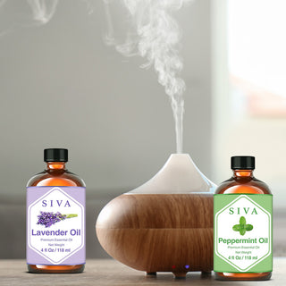 SIVA Peppermint and Lavender Essential Oil - Combo Set Essential Oils