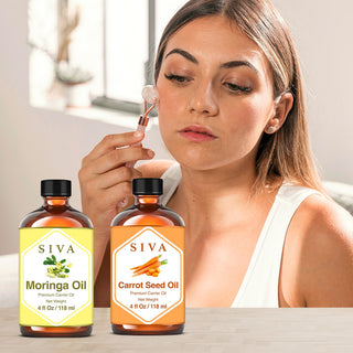 SIVA Moringa and Carrot Seed Carrier Oil - Combo Set Carrier Oils