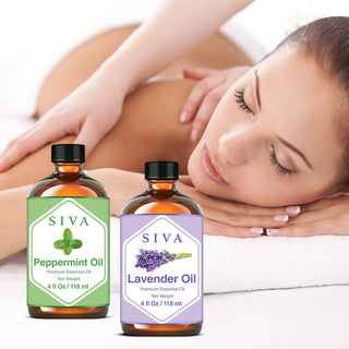 SIVA Peppermint and Lavender Essential Oil - Combo Set Essential Oils