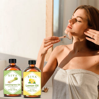 SIVA Lemongrass and Lemon Essential Oil - Combo Set Essential Oils