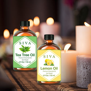 SIVA Tea Tree and Lemon Essential Oil - Combo Set Essential Oils