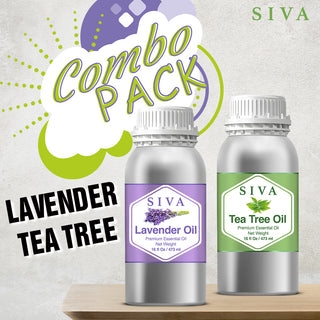 SIVA Lavender and Tea Tree Essential Oil - Combo Set Essential Oils