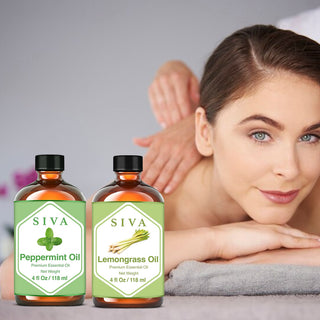 SIVA Peppermint and Lemongrass Essential Oil - Combo Set Essential Oils