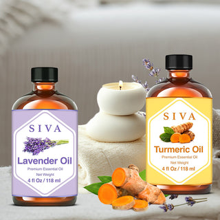 SIVA Turmeric and Lavender Essential Oil - Combo Set Essential Oils