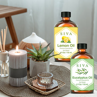 SIVA Lemon and Eucalyptus Essential Oil - Combo Set Essential Oils