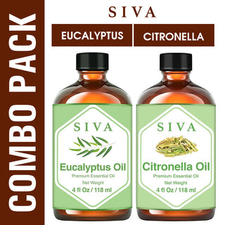 SIVA Eucalyptus and Citronella Essential Oil - Combo Set Essential Oils