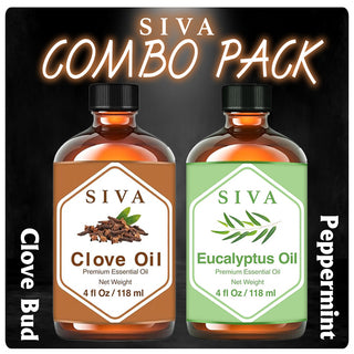 SIVA Clove Bud and Eucalyptus Essential Oil - Combo Set Essential Oils