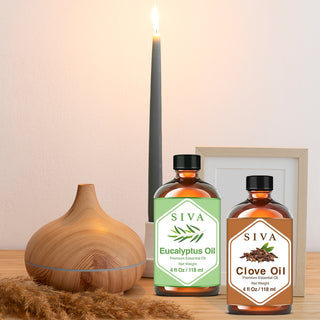 SIVA Clove Bud and Eucalyptus Essential Oil - Combo Set Essential Oils