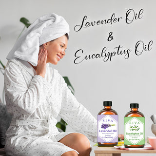 SIVA Lavender and Eucalyptus Essential Oil - Combo Set Essential Oils