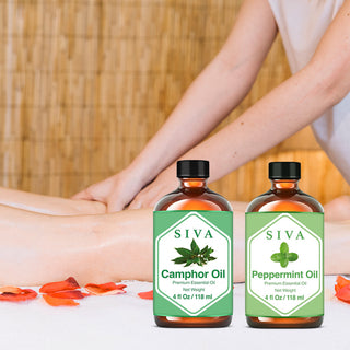 SIVA Camphor and Peppermint Essential Oil - Combo Set Essential Oils