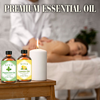 SIVA Peppermint and Lemon Essential Oil - Combo Set Essential Oils