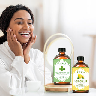 SIVA Peppermint and Lemon Essential Oil - Combo Set Essential Oils
