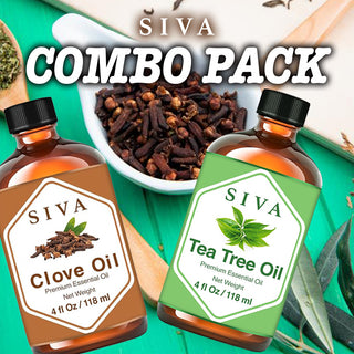 SIVA Clove Bud and Tea Tree Essential Oil - Combo Set Essential Oils