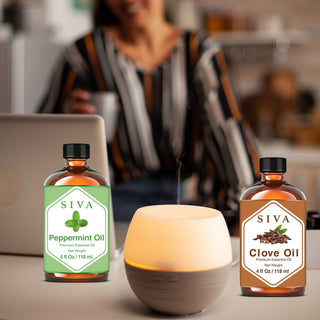 SIVA Clove Bud and Peppermint Essential Oil - Combo Set Essential Oils