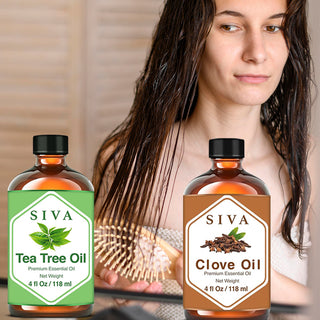 SIVA Clove Bud and Tea Tree Essential Oil - Combo Set Essential Oils