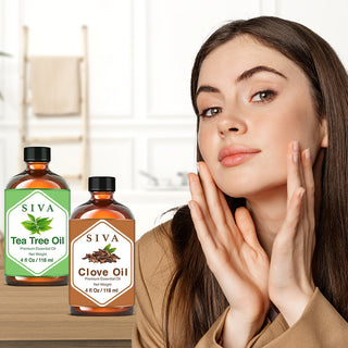 SIVA Clove Bud and Tea Tree Essential Oil - Combo Set Essential Oils