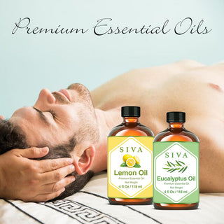 SIVA Lemon and Eucalyptus Essential Oil - Combo Set Essential Oils