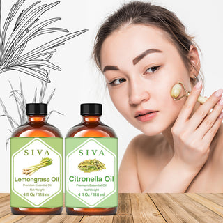 SIVA Citronella and Lemongrass Essential Oil - Combo Set Essential Oils