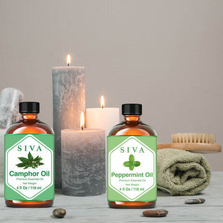SIVA Camphor and Peppermint Essential Oil - Combo Set Essential Oils