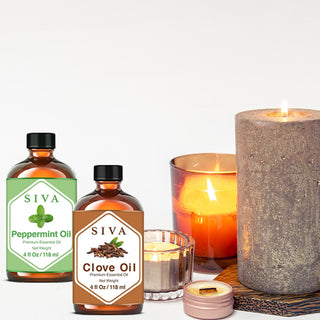 SIVA Clove Bud and Peppermint Essential Oil - Combo Set Essential Oils