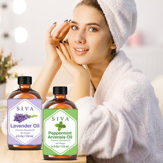 SIVA Peppermint Arvensis and Lavender Essential Oil - Combo Set Essential Oils